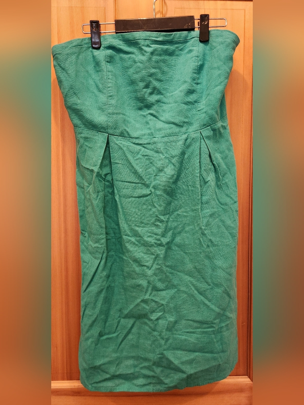 Old Navy Strapless Pencil Skirt in Emerald Green